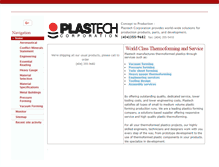 Tablet Screenshot of plastech.com